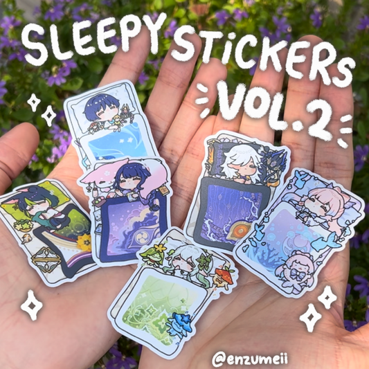 [INSTOCK] Genshin Sleepy Babies VOL.2 Stickers